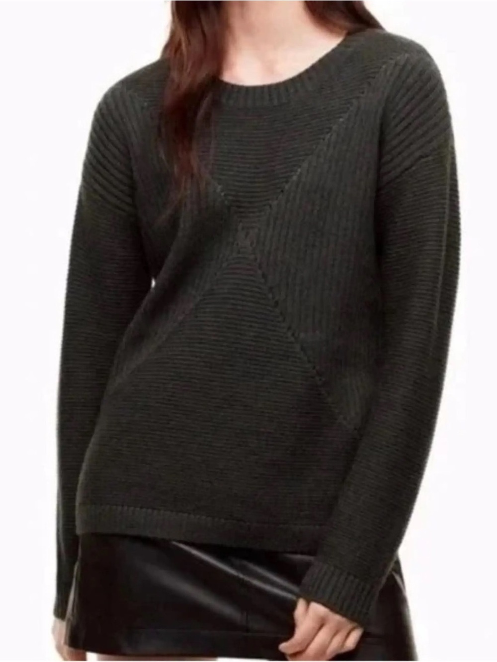 Aritzia Wilfred Free Green Isabelli Sweater